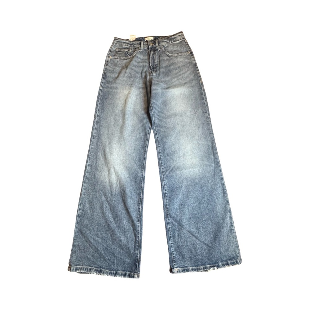Good American ✨NWT✨Dark Blue Relaxed Wide Leg Denim Jeans